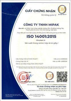 Mipak and ISO 14001 Standard: Towards Sustainable Development